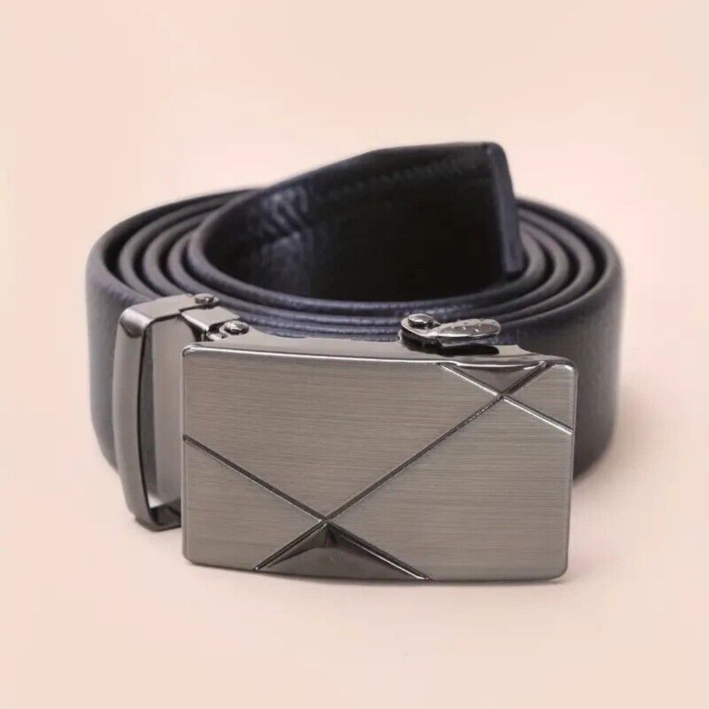 Black Automatic Buckle Belt For Men 48 in